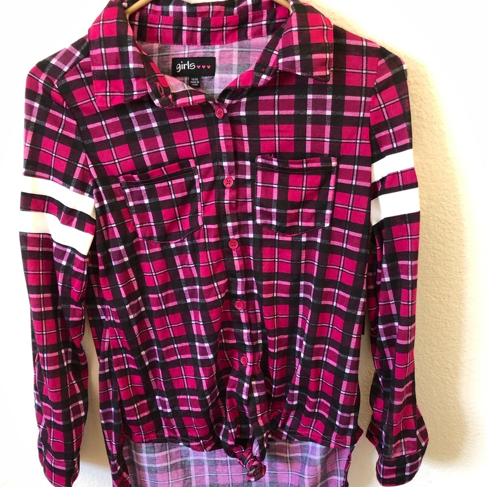 Hot pink flannel new with tags